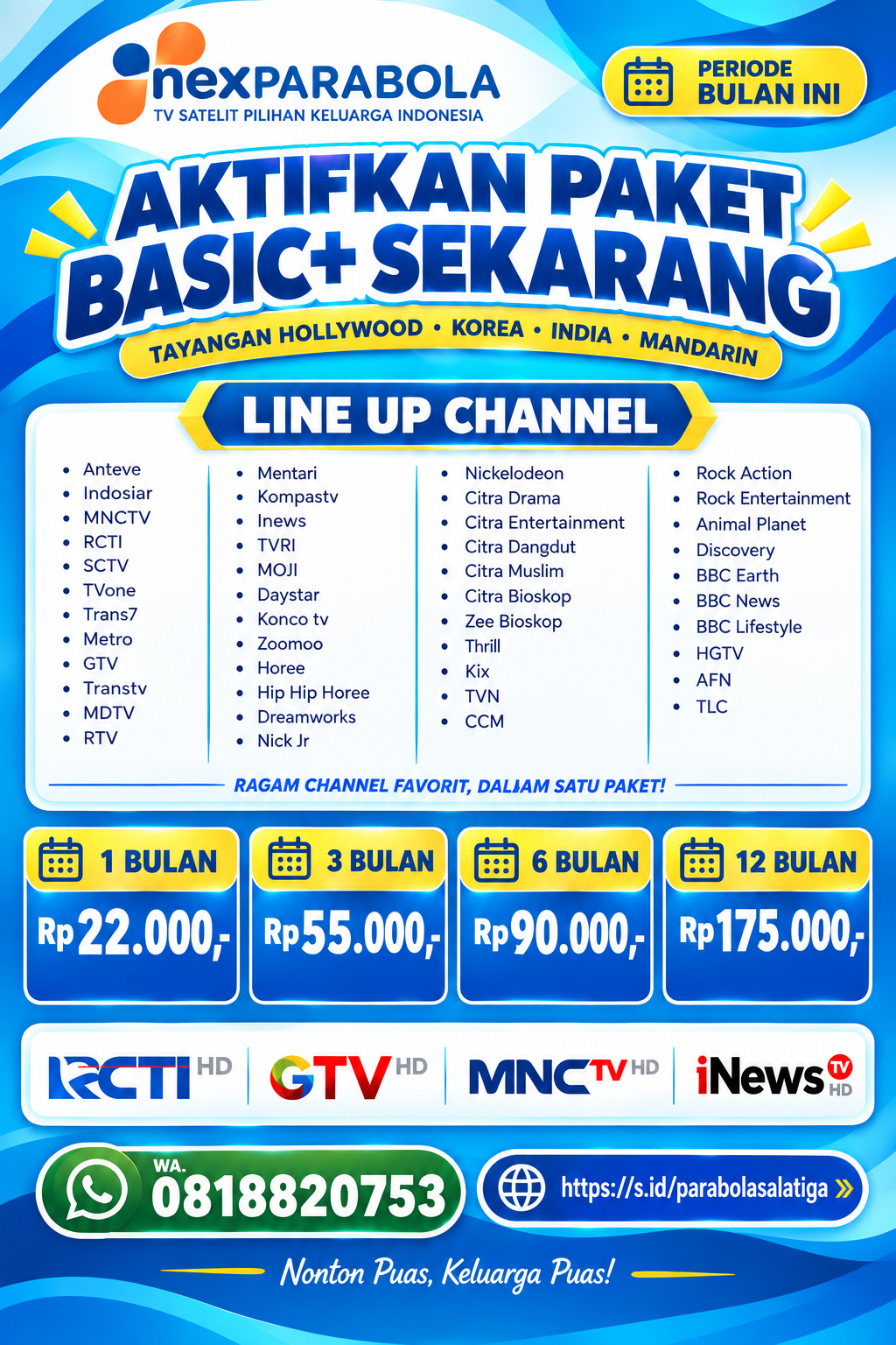 Nexparabola Paket BASIC+ (ada PROMO)