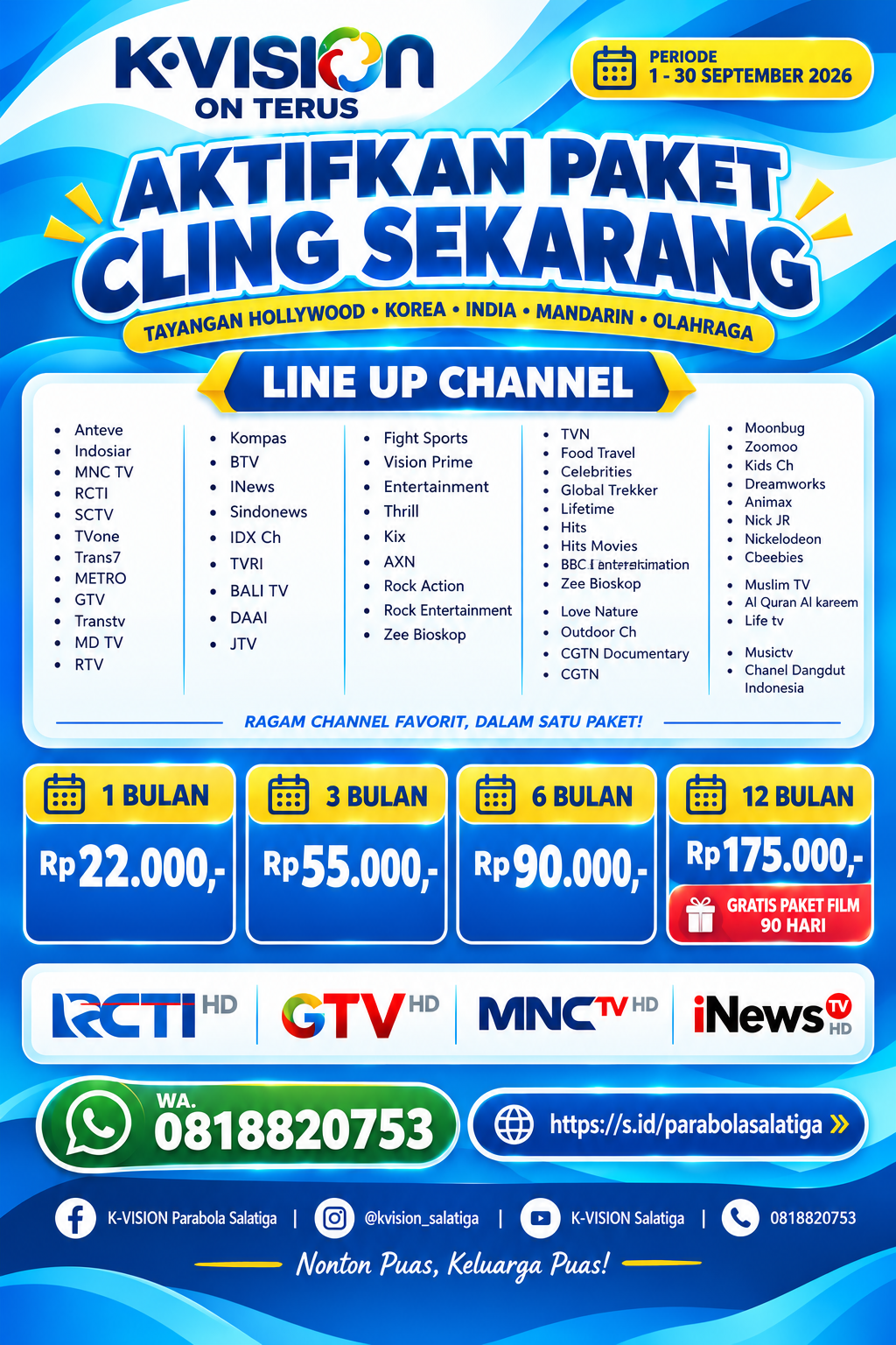 K-vision paket CLING (ada PROMO)